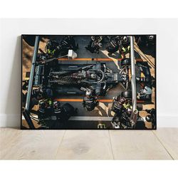 lewis hamilton poster, formula 1 canvas wall art, f1 poster print, mercedes sports poster