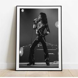 freddie mercury poster, queen band music canvas wall art print, bohemian rhapsody