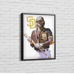fernando tatis jr. poster painting san diego padres canvas unique design wall art print hand made ready to hang custom d