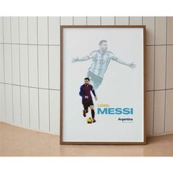 messi poster | messi goat poster | argentina poster | world cup poster | lionel messi poster | minimalism | messi goat |
