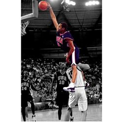 vince carter, nba, usa, dream team, raptors, printable poster, vinsanity, sports art, digital download, high quality, du
