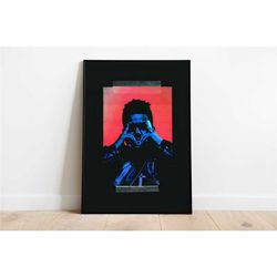 the weeknd poster, the weeknd album art, hip-hop culture, starboy, after hours, beauty behind the madness, the hills, al
