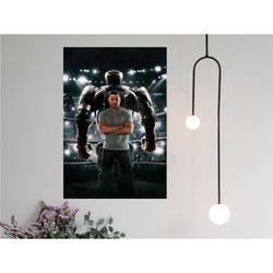 real steel movie poster 2023 film - canvas prints poster gift - room decor wall art