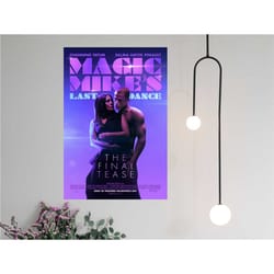 magic mikes last dance movie poster 2023 film - canvas prints poster gift - room decor wall art