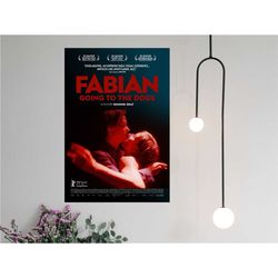 fabian going to the dogs movie poster 2023 film - canvas prints poster gift - room decor wall art