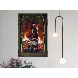 charlie and the chocolate factory movie poster 2023 film - canvas prints poster gift - room decor wall art