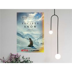 society of the snow movie poster 2023 film - canvas prints poster gift - room decor wall art