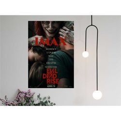 evil dead rise movie poster 2023 film - canvas prints poster gift - room decor wall art