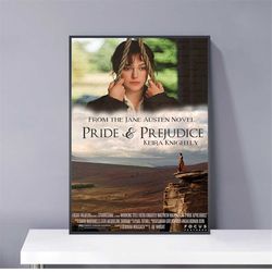 pride and prejudice screenplay poster pvc package waterproof canvas wall art gift home poster, halloween gift
