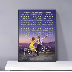 la la land retro dancing poster pvc package waterproof canvas wall art gift home poster, halloween gift
