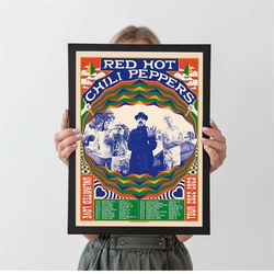 2022-2023 red hot chili peppers unlimited love poster, autumn home decor, a4 a3 a2 a1, wall decor, christmas gift