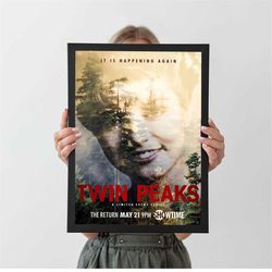 twin peaks 2017 tv series cool movie poster, a4 a3 a2 a1, wall decor, christmas gift