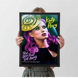 katy perry the one that got away poster, autumn home decor, a4 a3 a2 a1, wall decor, christmas gift