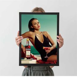 jessica alba campari poster, autumn home decor, a4 a3 a2 a1, wall decor, christmas gift