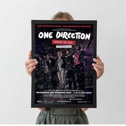 one direction the concert film vintage music poster, rock music vintage posters, autumn home decor, a4 a3 a2 a1, wall de