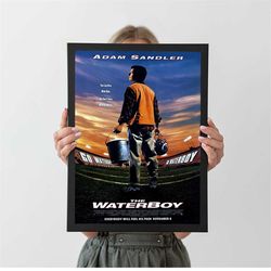 the waterboy movie poster adam sandler back water boy, a4 a3 a2 a1, wall decor, christmas gift