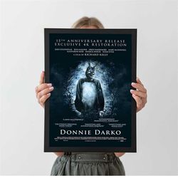 donnie darko classic movie poster, a4 a3 a2 a1, wall decor, christmas gift
