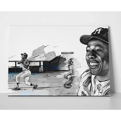 hank aaron poster or canvas