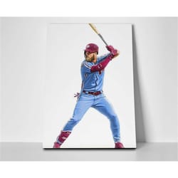 bryce harper swing poster or canvas