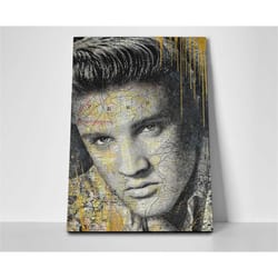 elvis presley art poster or canvas