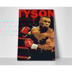 mike tyson art poster or canvas