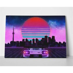 lamborghini sunrise poster or canvas