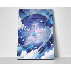 mewtwo pokemon poster or canvas