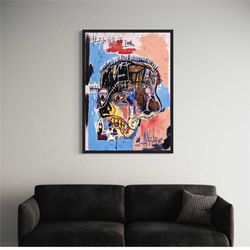 basquiat brilliance: untitled 1981 canvas wall art modern decor for home and office, unique gift idea