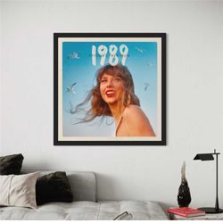 taylor's version 1989 poster print - taylor swift canvas wall art for modern home & office decor - unique gift idea