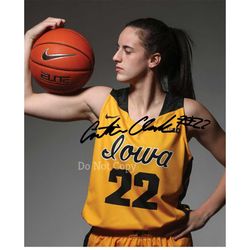 caitlin clark signed photo 8x10 rp autographed picture iowa hawkeyes