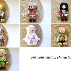 Lord of the Rings dolls Lord of the Rings ornaments LOTR nursery decor The hobbit decor ornaments The hobbit dolls