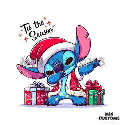 Tis The Season Stitch Santa Hat PNG