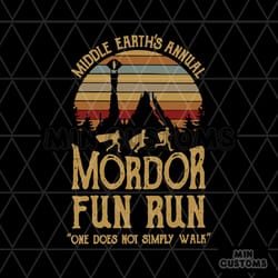 middle earths annual mordor fun run svg