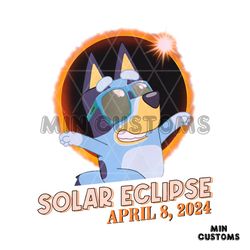 Funny Bluey Total Solar Eclipse PNG