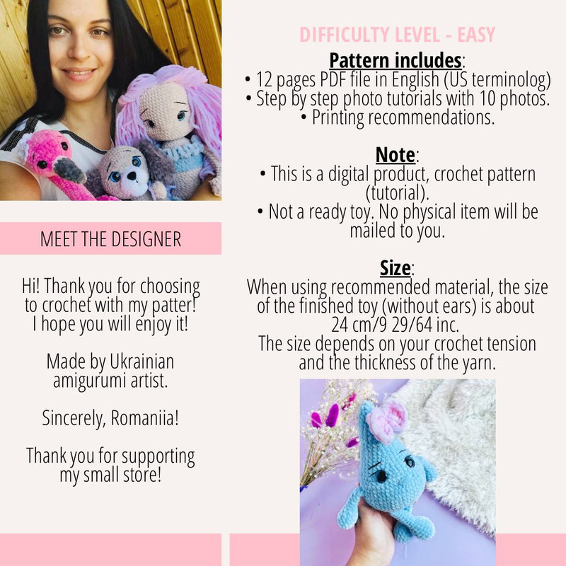 Crochet Pattern Water Drop Pdf Pattern Adorable Plush Toy Water Rain Sea Drop Amigurumi Home Decor  1