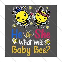 He Or She What Will Baby Bee Svg, Trending Svg, Baby Bee Svg, Bee Svg, Bee Couple Svg, Honey Bee Svg, Sweet Honey Bee, G