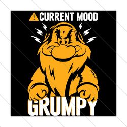 Current Mode Grumpy, Trending Svg, Grumpy Svg, Disney Grumpy, Dwarf Svg, Grumpy Dwarf, Snow White Dwarf, Disney Dwarf, D