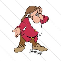 Grumpy Snow White, Trending Svg, Grumpy Svg, Disney Grumpy, Dwarf Svg, Grumpy Dwarf Svg, Snow White Dwarf, Disney Dwarf