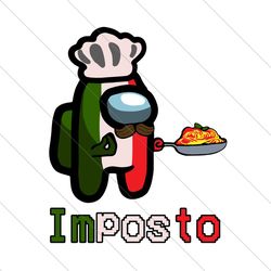 Among Us Impasta Italian, Trending Svg, Among Us Chef, Italian Chef Svg, Impasta Italian Svg, Among Us Game, Funny Video