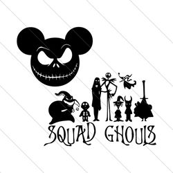 Squad ghouls,Nightmare Before Christmas Svg, Halloween svg, Halloween gift, Halloween shirt, happy Halloween day,DIY Dis