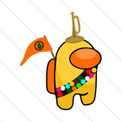 among us yellow character, trending svg, among us svg, among us gift, among us vote svg file