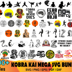 100 kobra kai mega bundle svg, kobra kai svg, karate svg