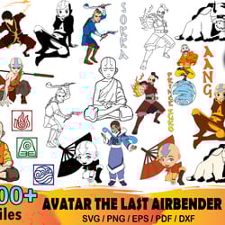 100 avatar the last airbender svg, aang svg, anime svg, manga svg