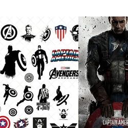 captain america bundle svg, marvel svg, avengers svg