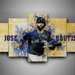 toronto blue jays 2 sport 5 panel canvas art wall decor