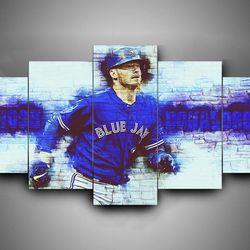 toronto blue jays 3 sport 5 panel canvas art wall decor