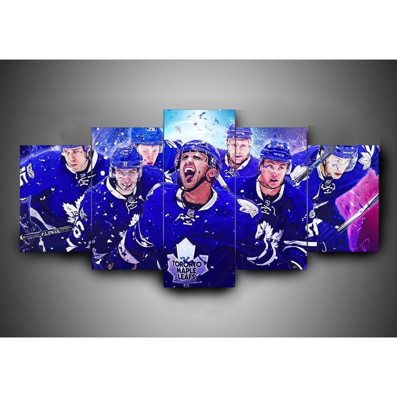 Toronto Maple Leafs - Team - Sport 5 Panel Canvas Art Wall Decor.jpg
