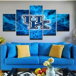 university of kentucky sport 5 panel canvas art wall decorcv