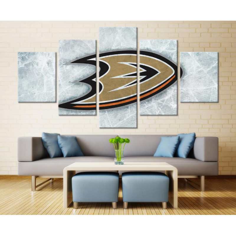 Anaheim Ducks Hockey - Sport 5 Panel Canvas Art Wall Decor.png
