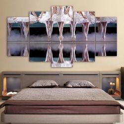 ballerinas ballet sport 5 panel canvas art wall decor